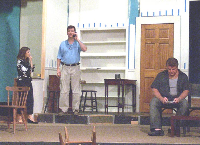 [l-r]Ana Soulios as Alice, Tim McGovern as Jerry, Lou Savarese as Abe