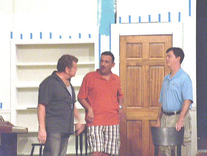 [l-r]Lou Savarese as Abe Dreyfus, Ken Webb as Hector, Tim McGovern as Jerry