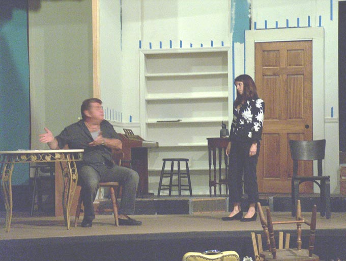 [l-r]Lou Savarese as Abe Dreyfus, Ana Soulios as Alice Sloan