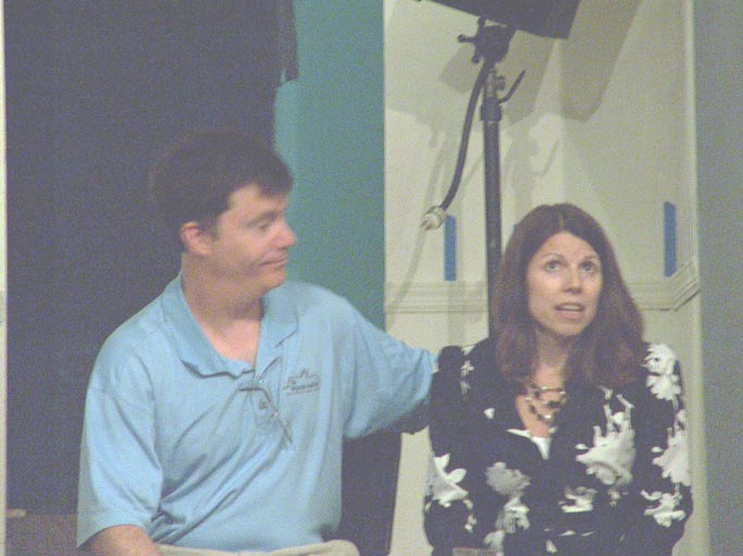 [l-r]Tim McGovern as Jerry Sloan, Ana Soulios as Alice Sloan