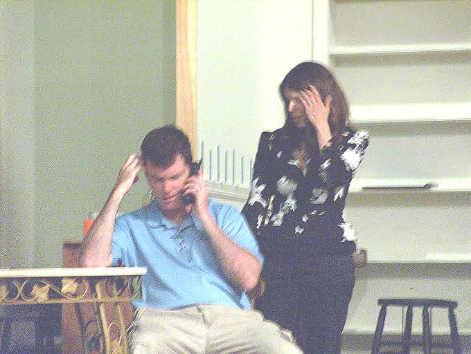 [l-r]Tim McGovern as Jerry Sloan, Ana Soulios as Alice Sloan