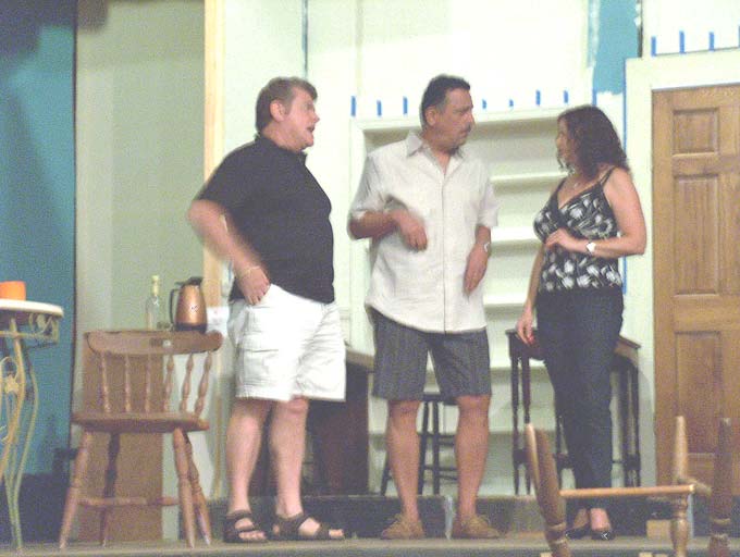 Lou Savarese as Abe Dreyfus, Ken Wbb as Hector, Debbie Badal as Mildred Sloan